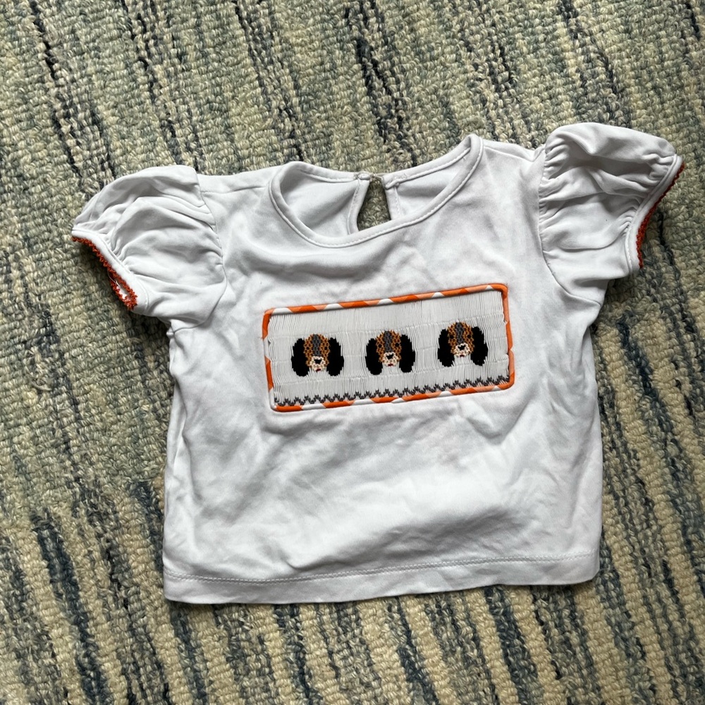 Adorable university of Tennessee VOLS smocked shirt by southern Saturday